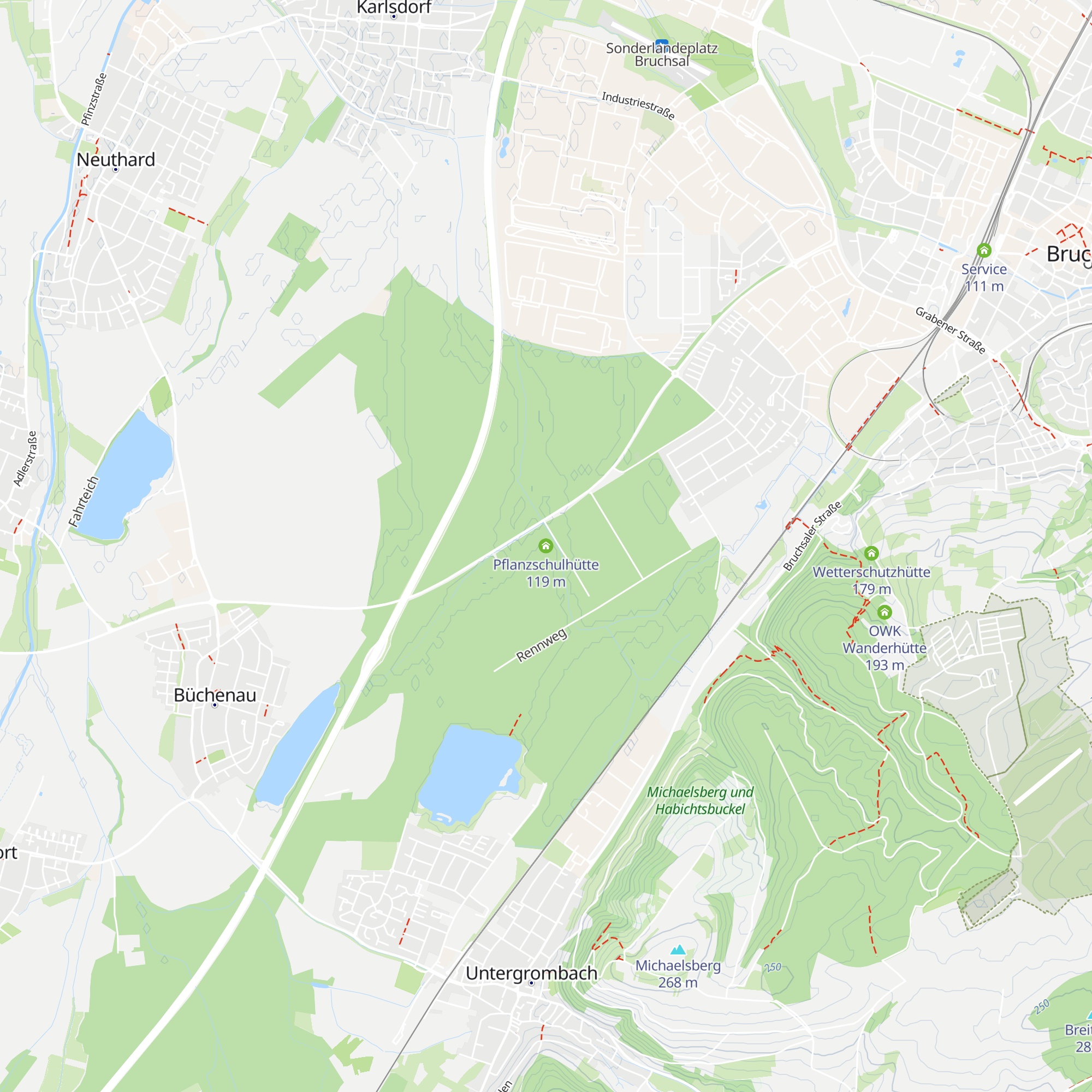 Pflanzschulhütte map