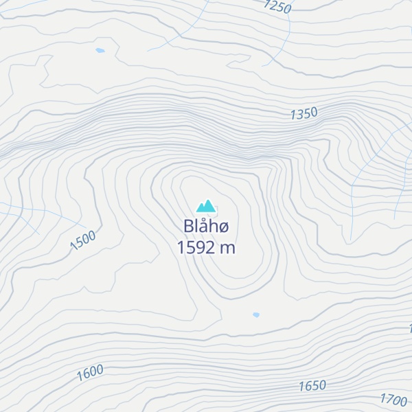 Map of Blåhø