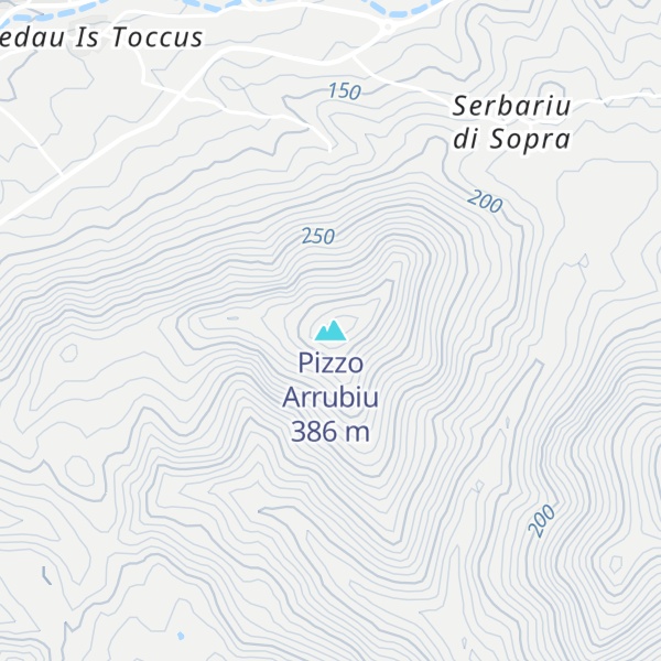 Map of Pizzo Arrubiu