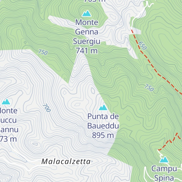 Map of Punta Medau