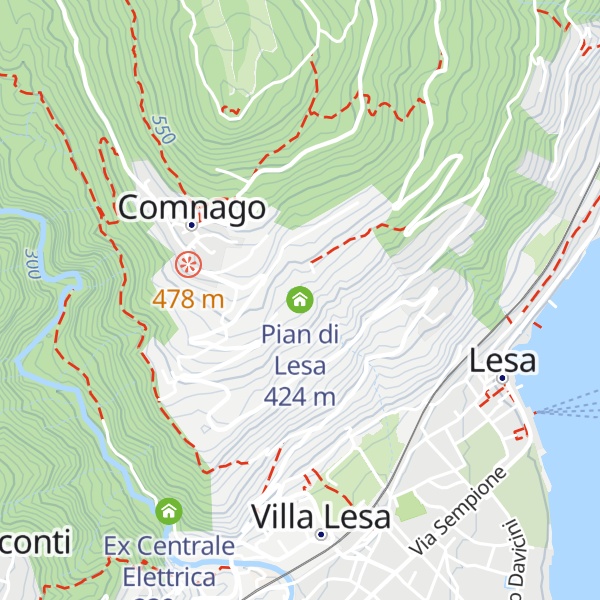 Map of Pian di Lesa
