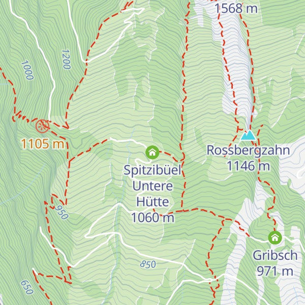Map of Spitzibüel Untere Hütte