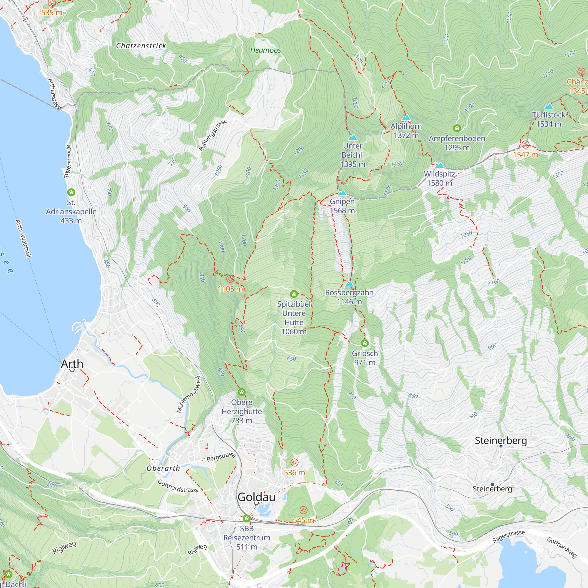 Spitzibüel Untere Hütte map