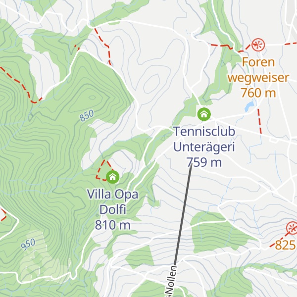 Map of Magazin Korporation Unterägeri