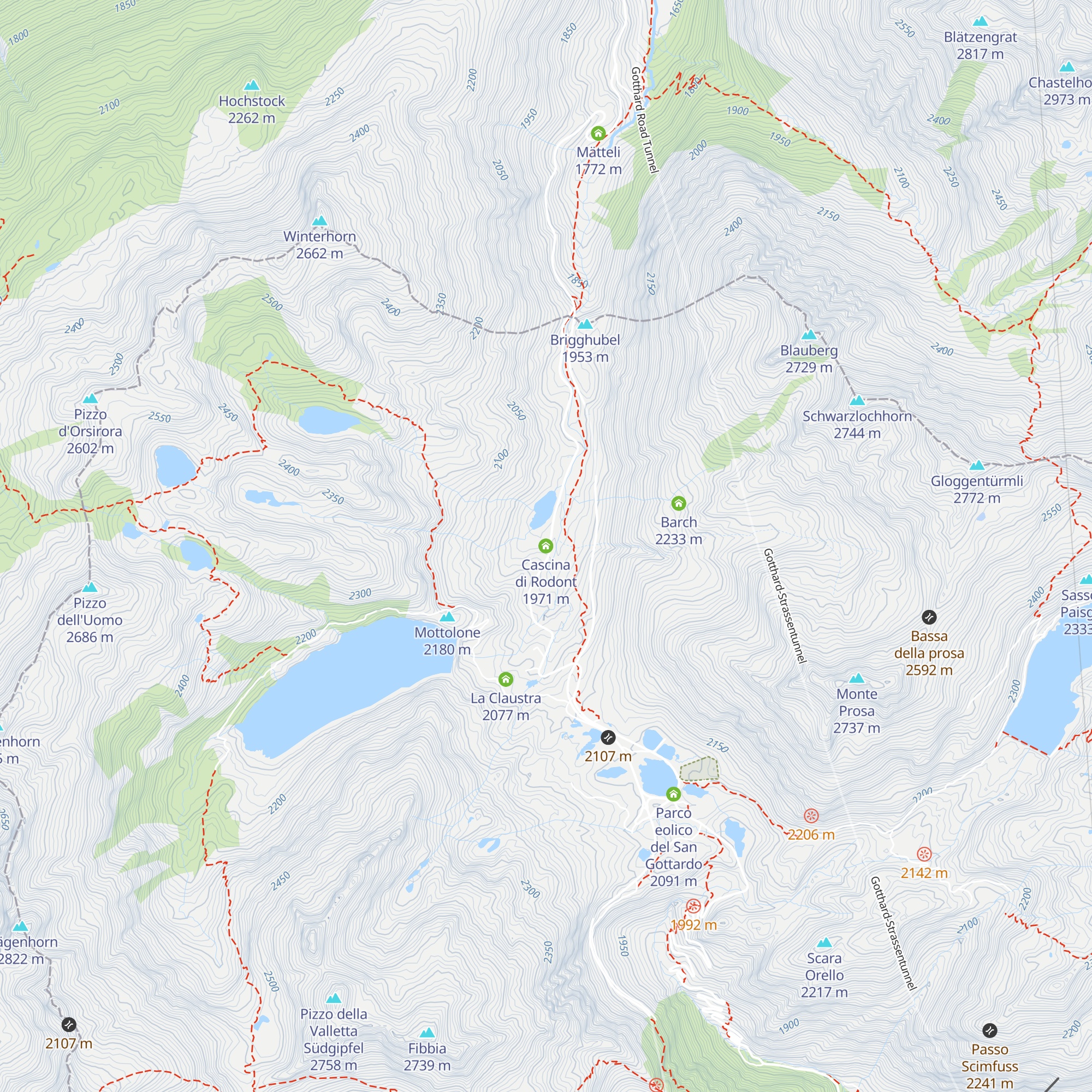 Cascina di Rodont map