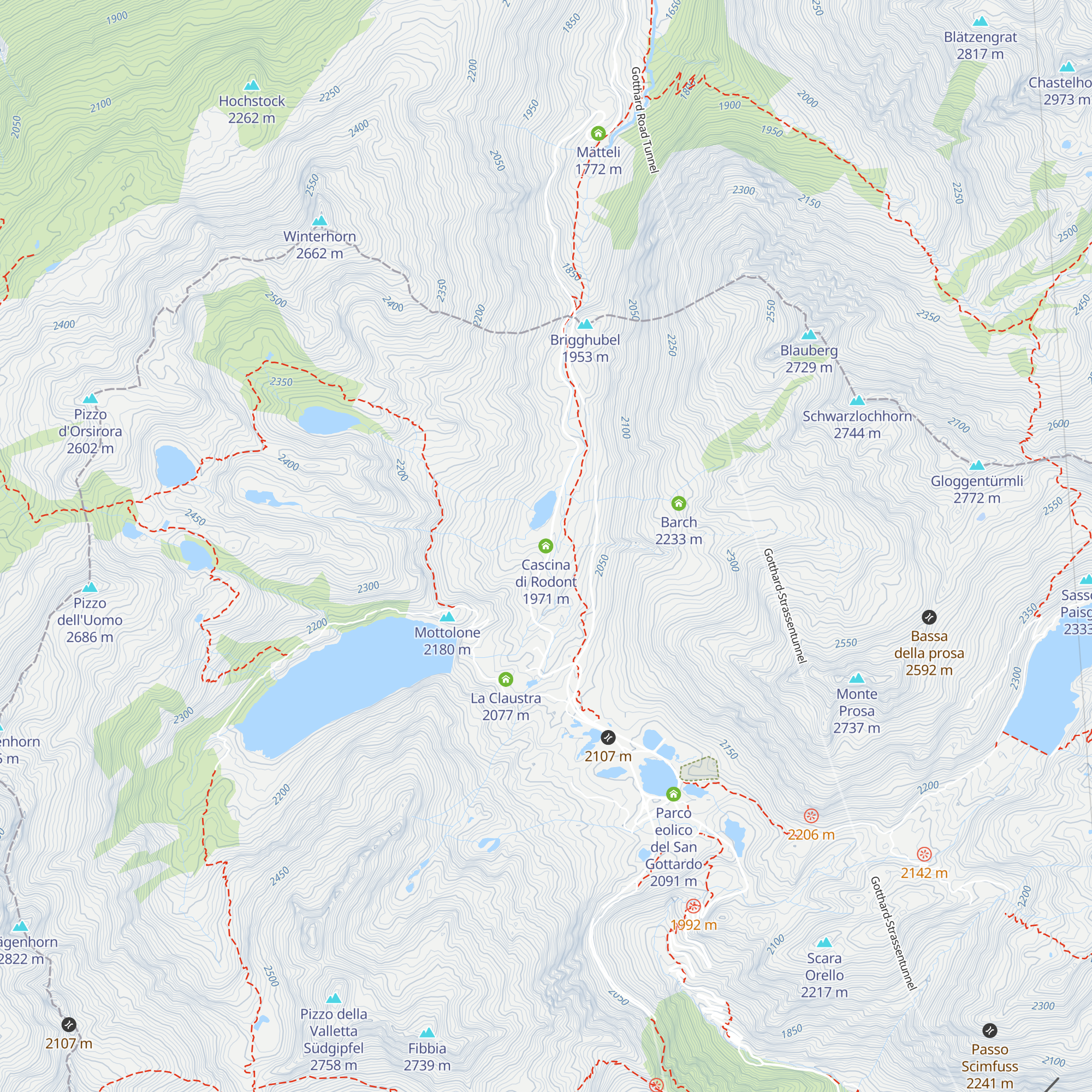 Cascina di Rodont map