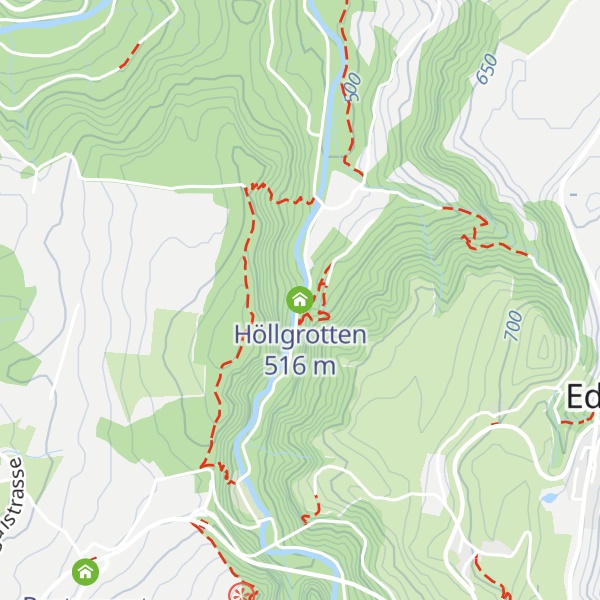 Map of Höllgrotten