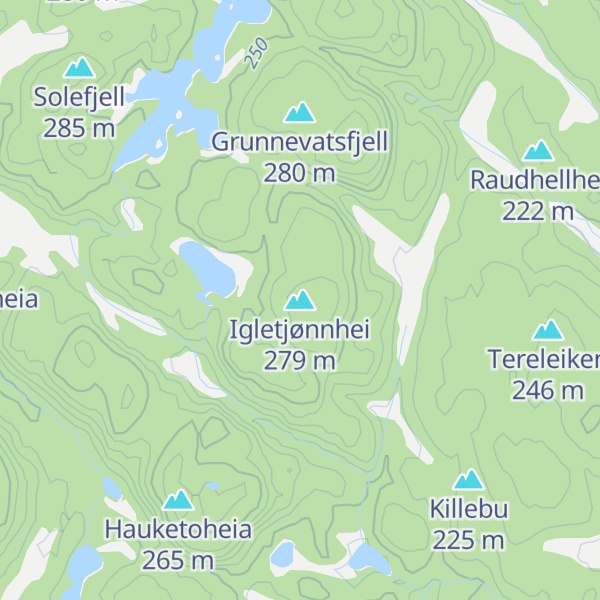Map of Igletjønnhei