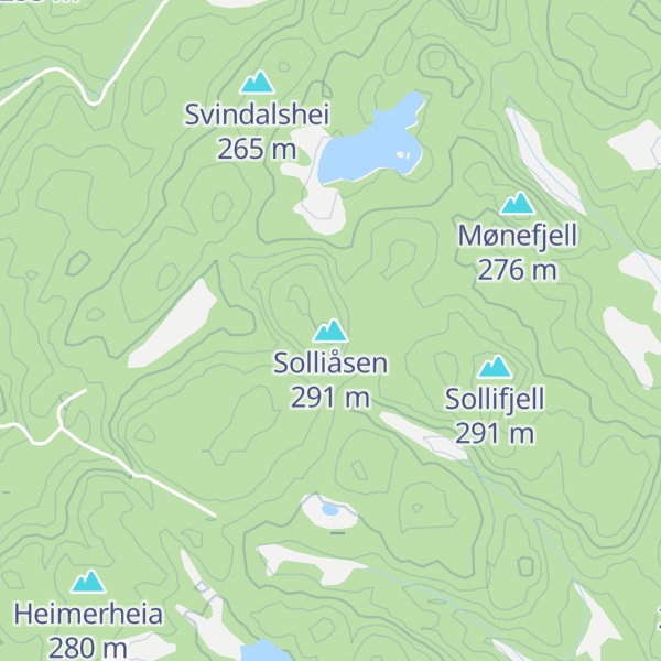 Map of Solliåsen