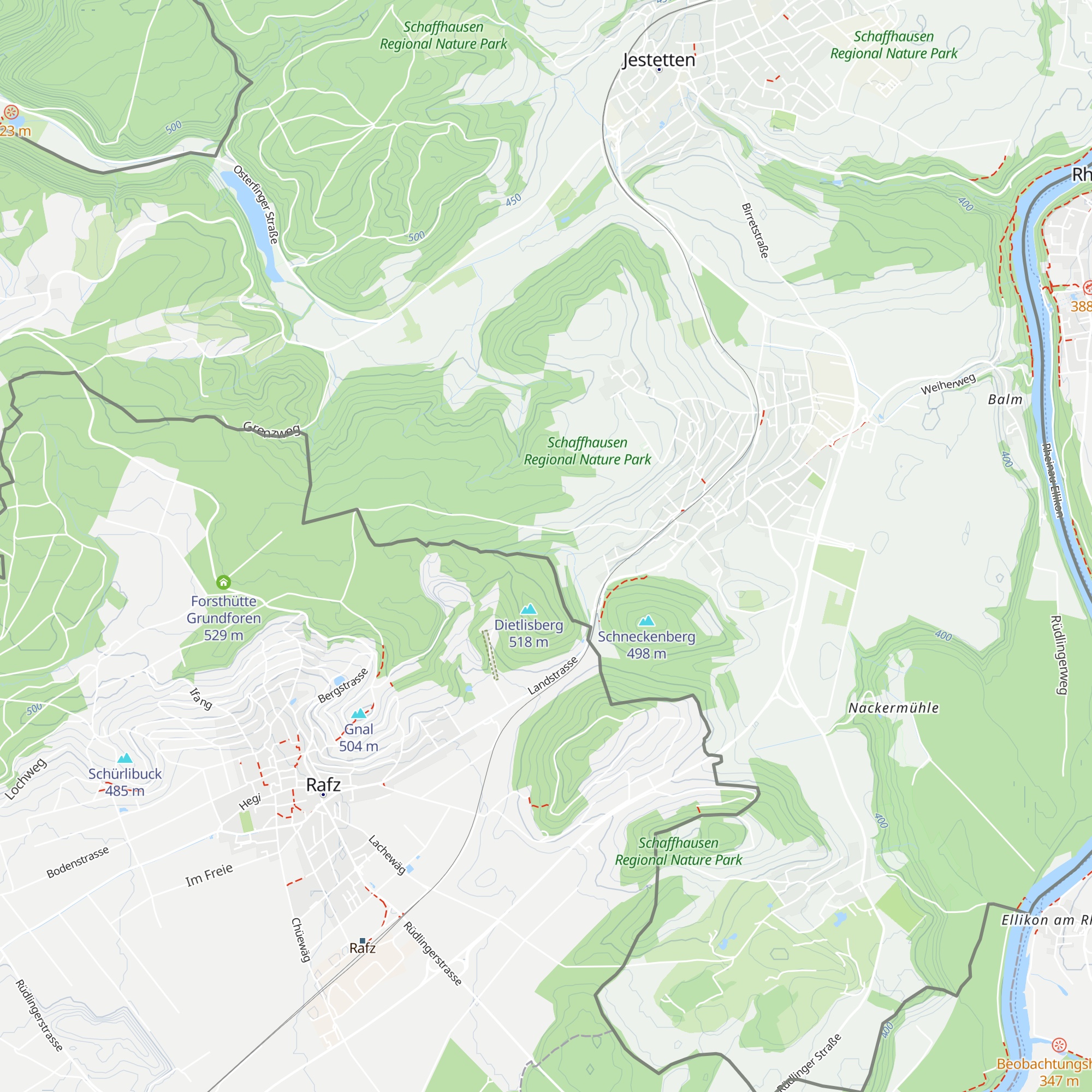Hauweghütte map
