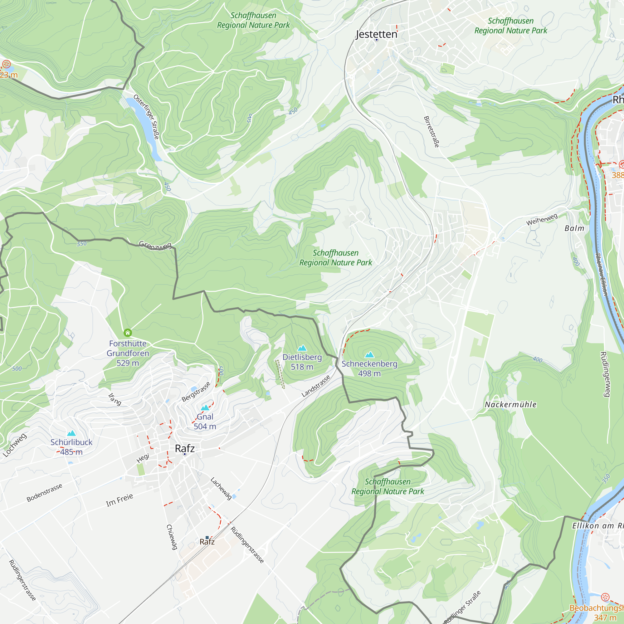 Hauweghütte map