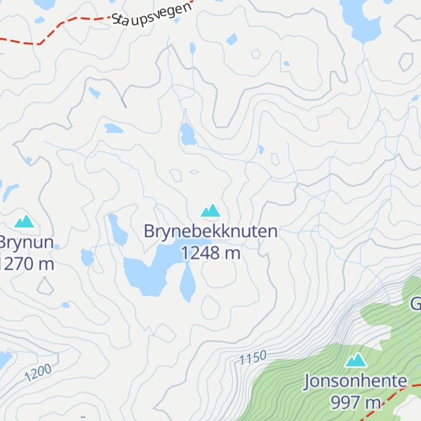 Map of Brynebekknuten