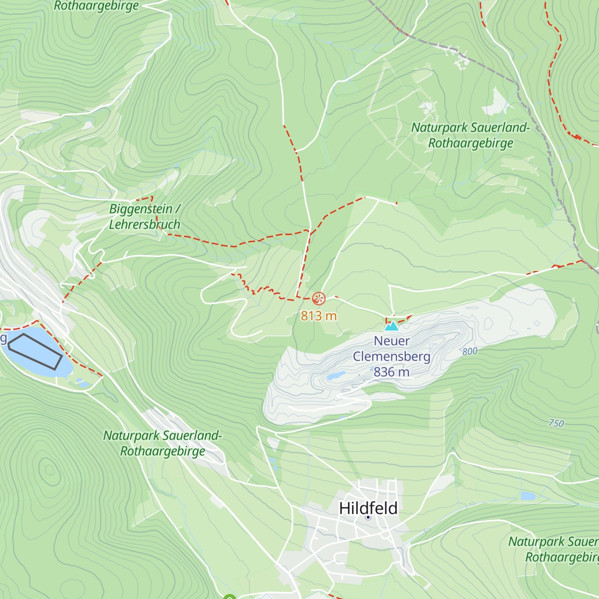 Hochheide Hütte map