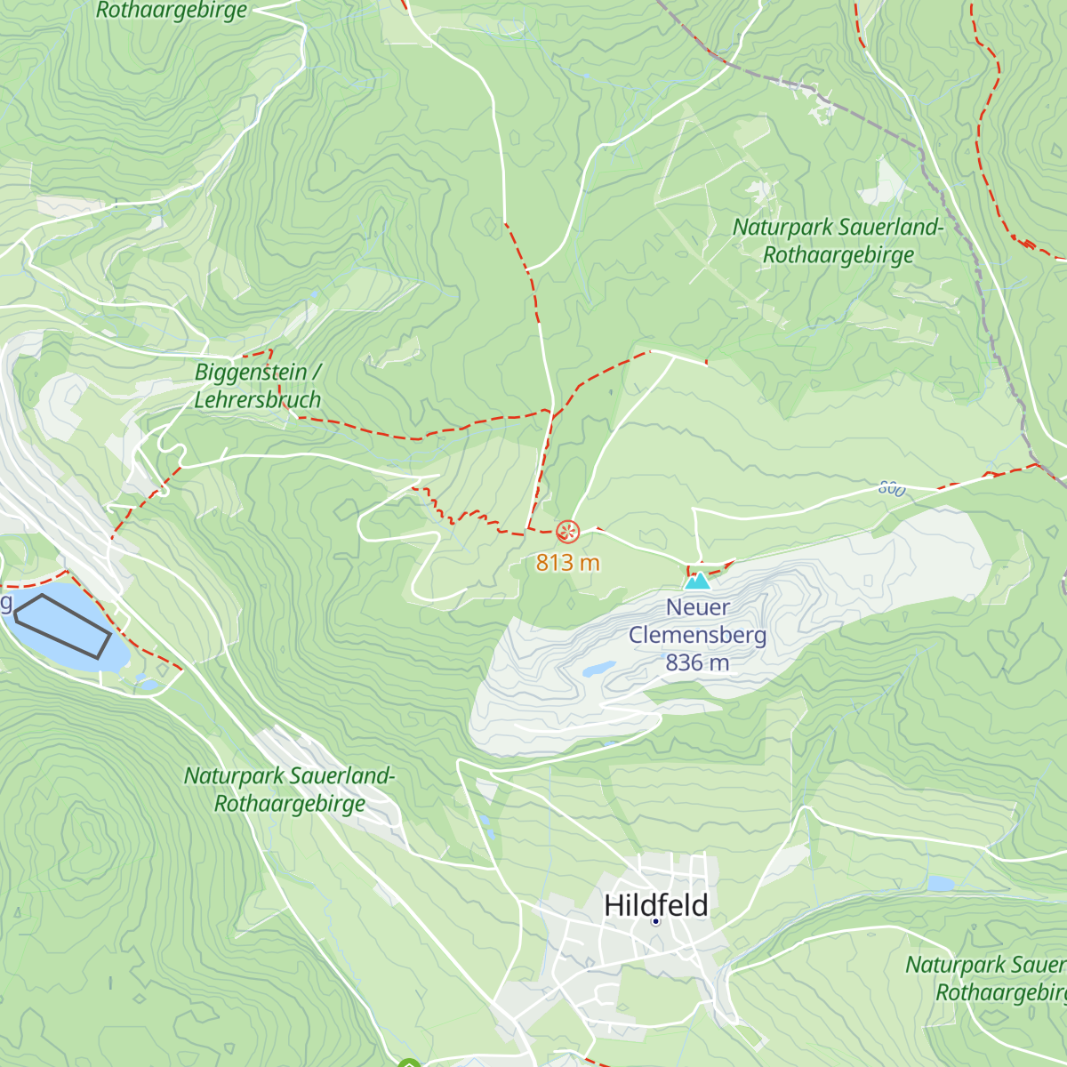 Hochheide Hütte map