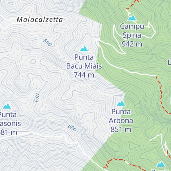 Map of Punta Montinou