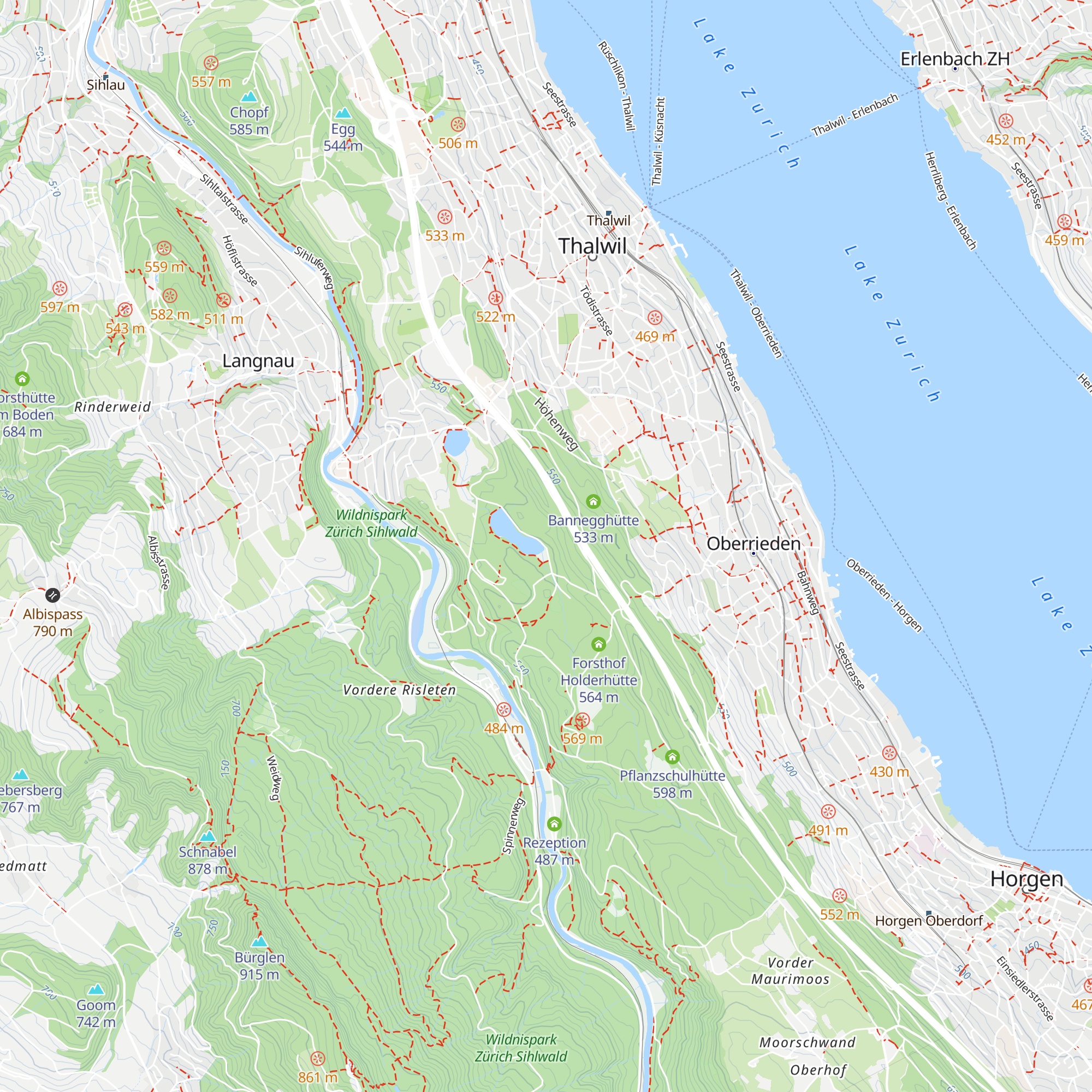 Fischereiverein Thalwil map