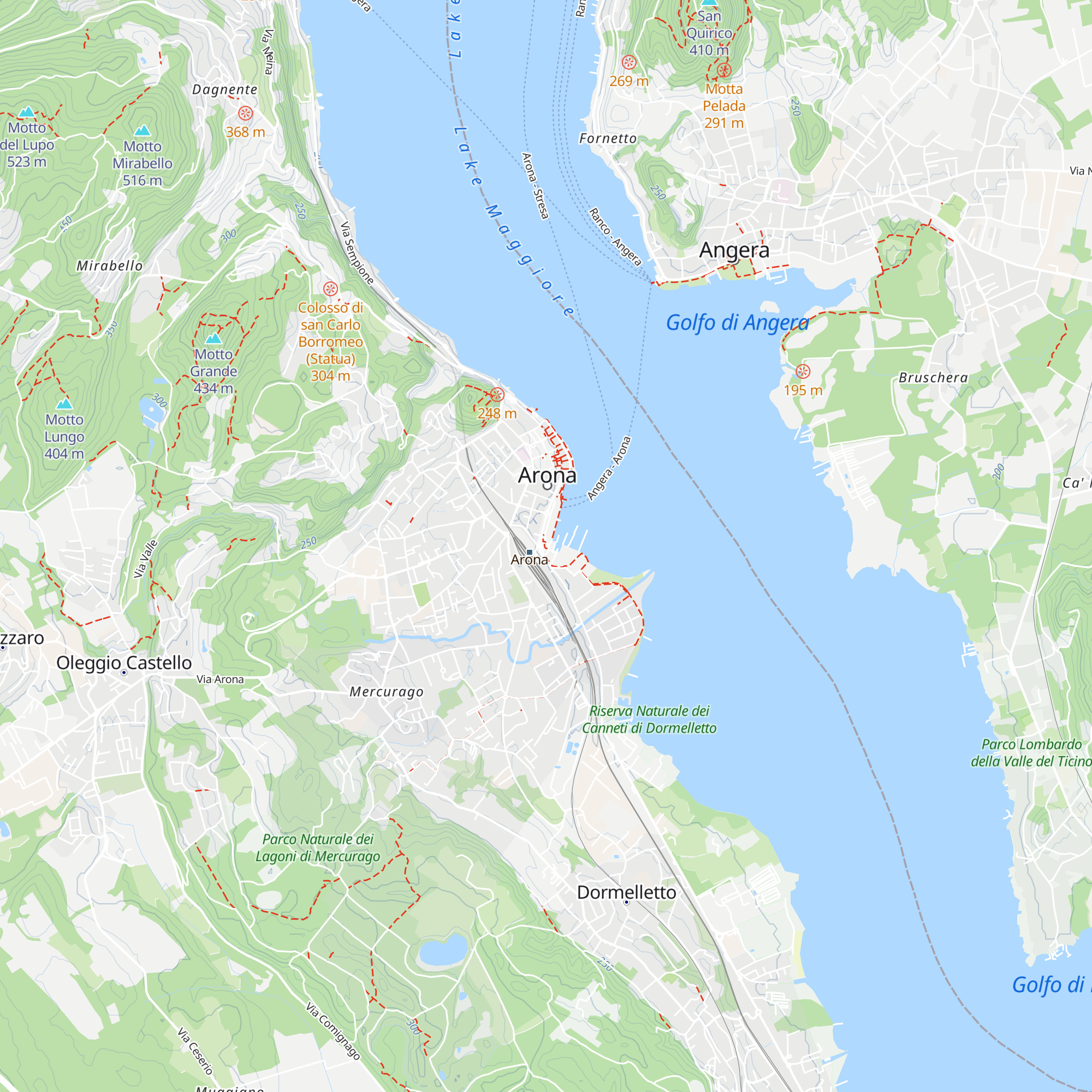 Ufficio Turistico Arona map