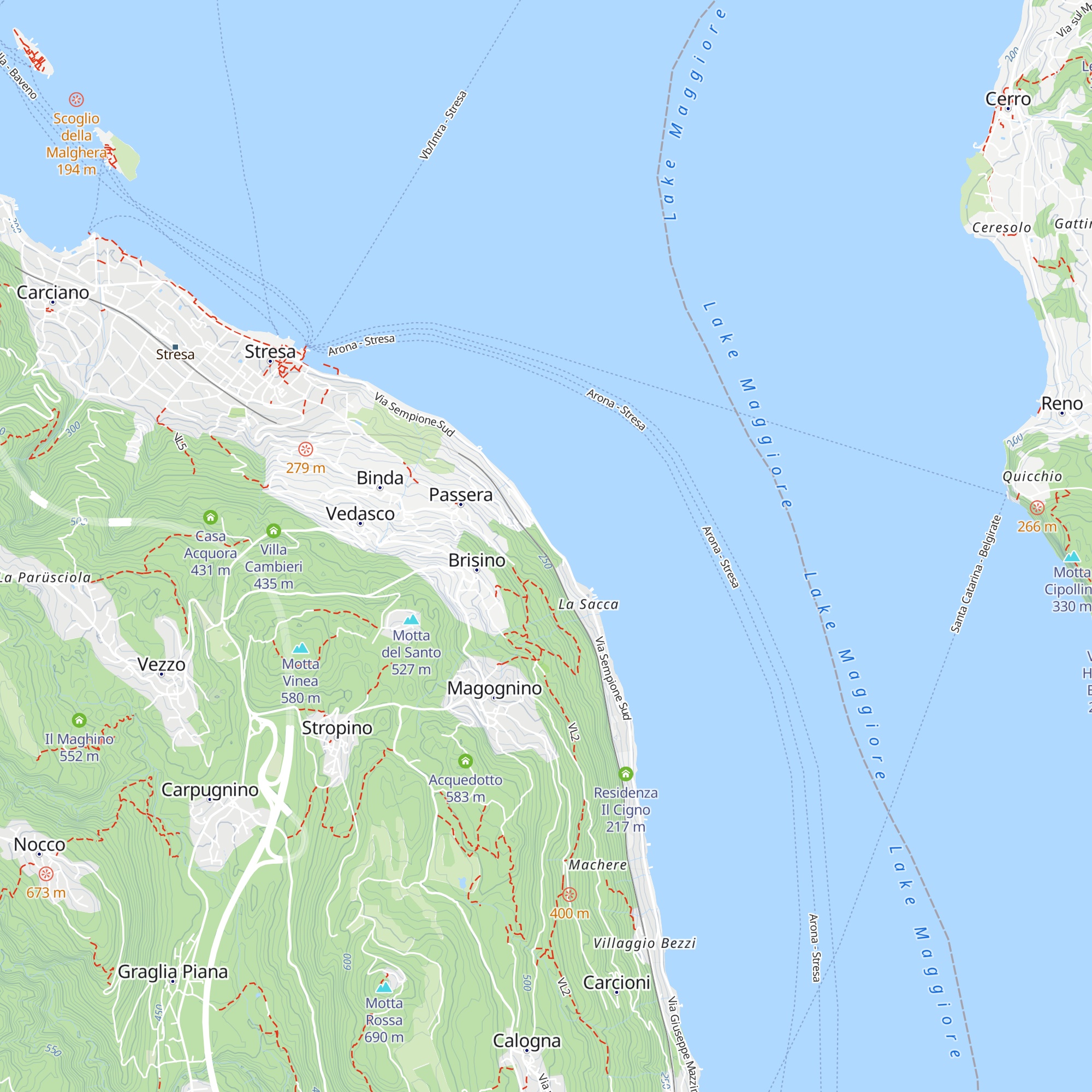 Villa La Sacca map