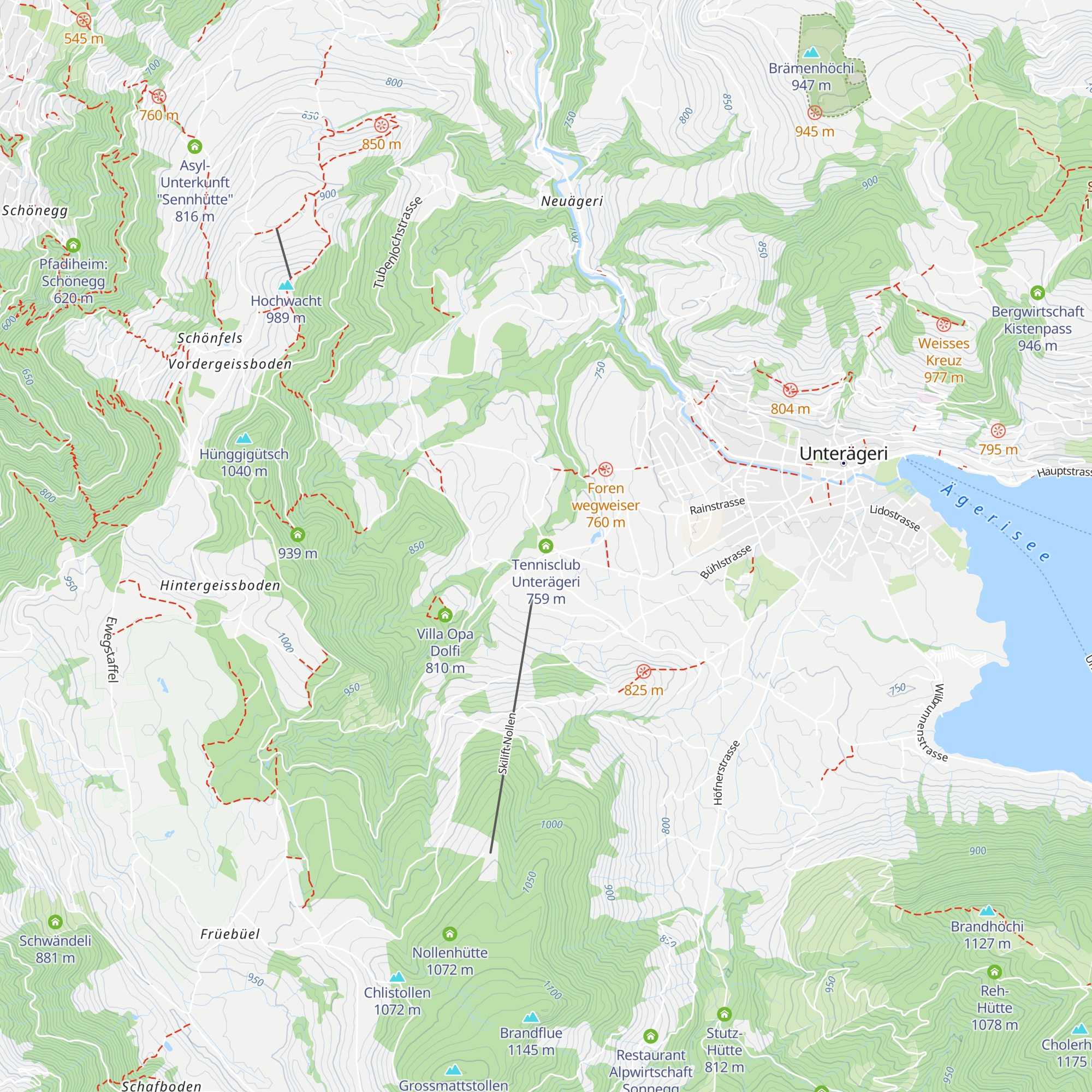 Tennisclub Unterägeri map