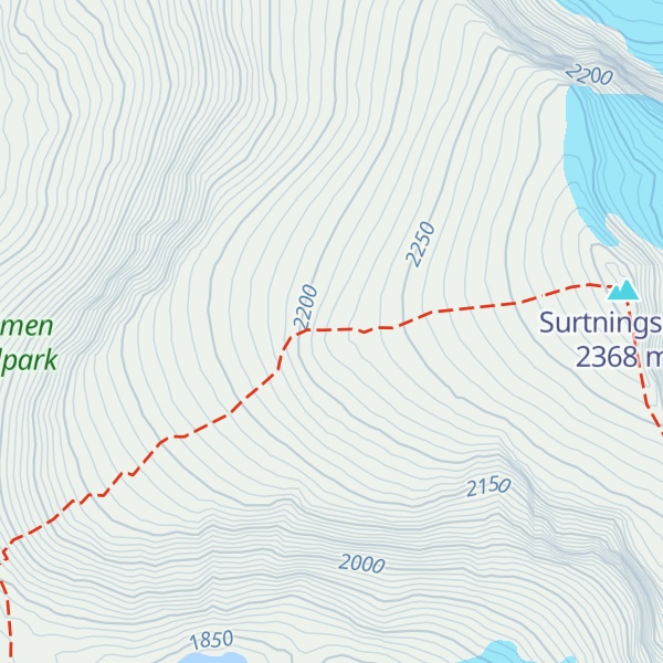 Map of Nødbu Surtningssue