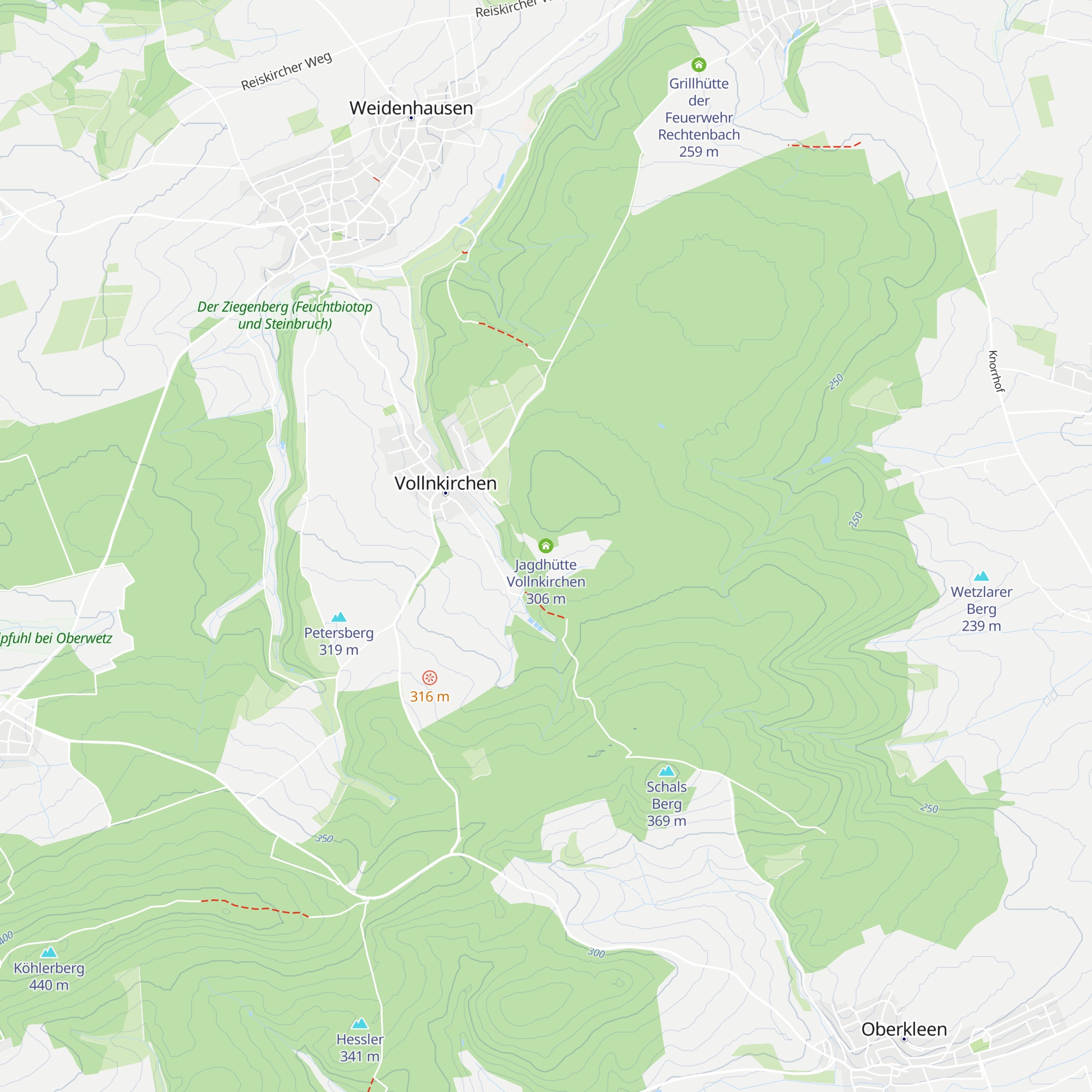 Jagdhütte Vollnkirchen map