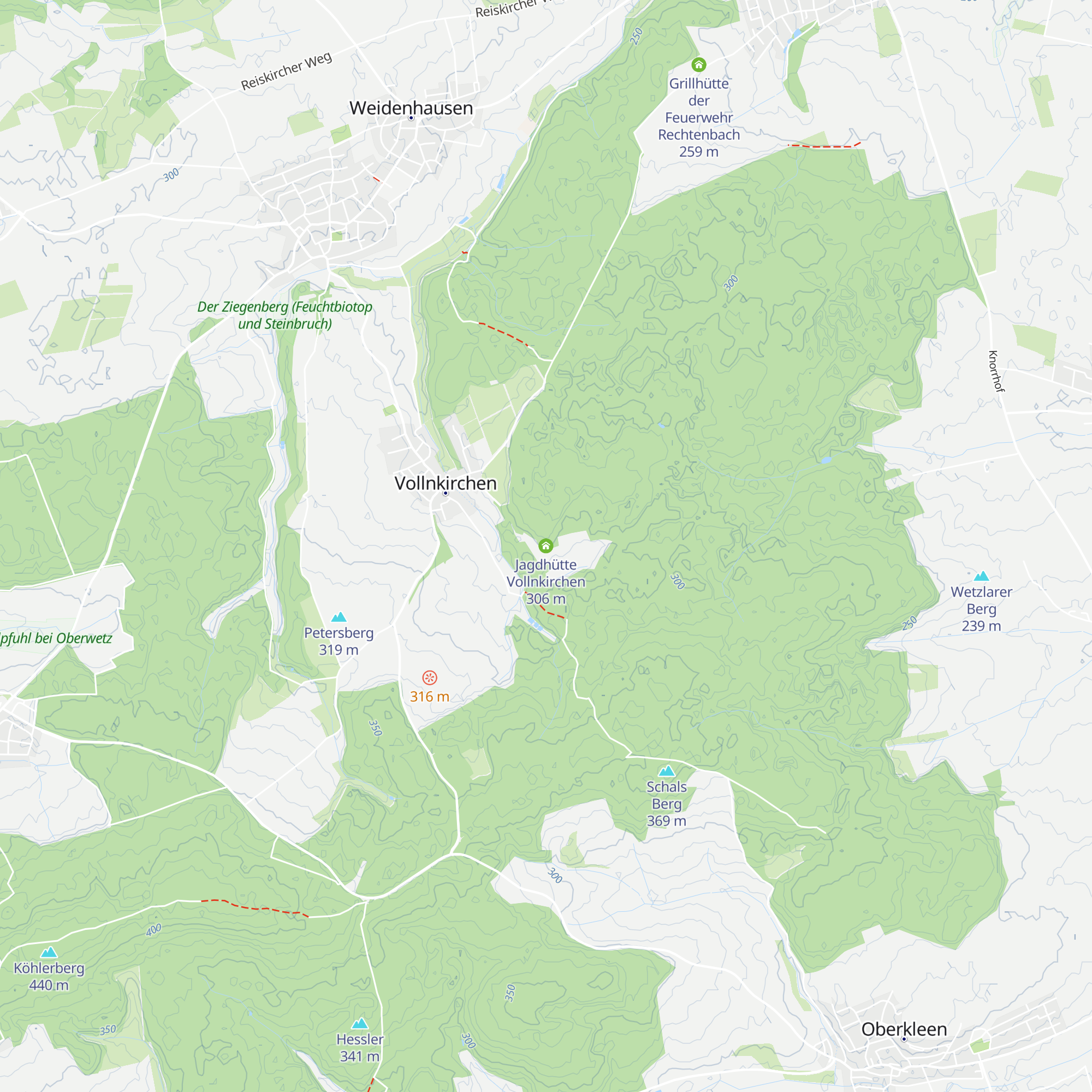 Jagdhütte Vollnkirchen map
