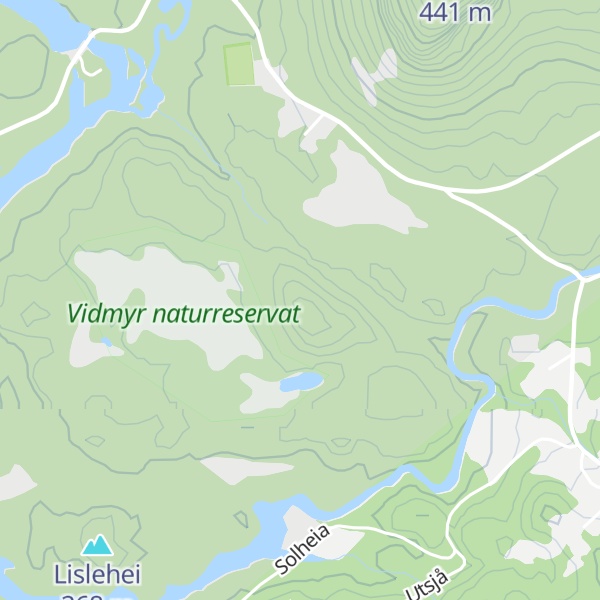 Map of Vidmyrkollen