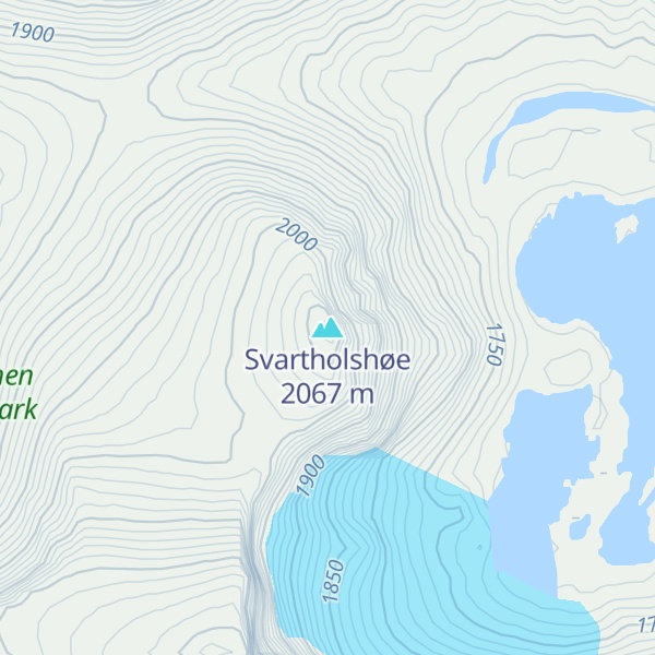 Map of Svartholshøe