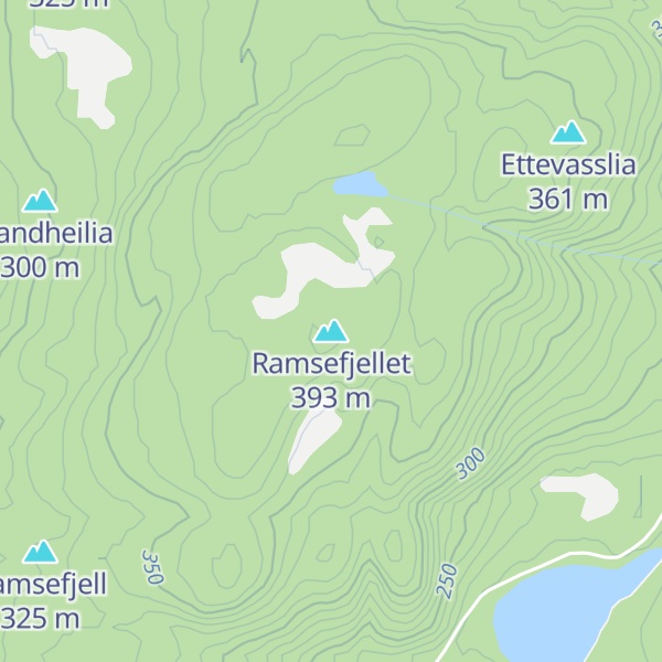 Map of Ramsefjellet