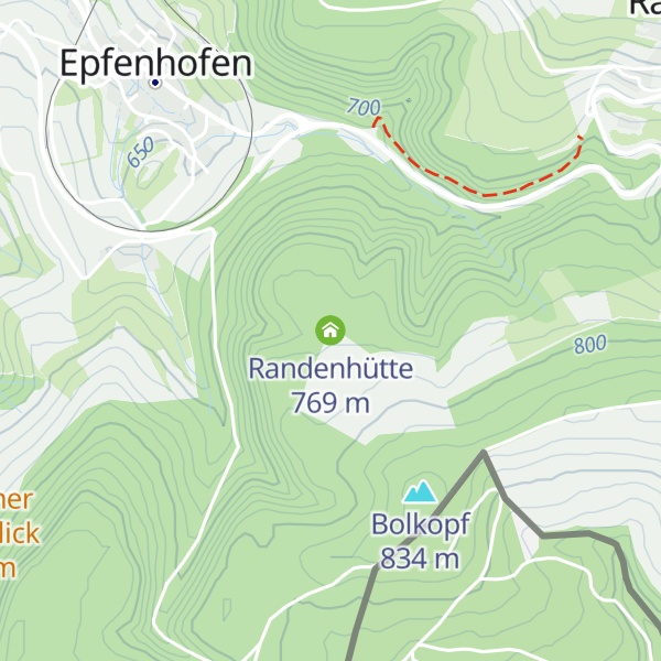 Map of Randenhütte