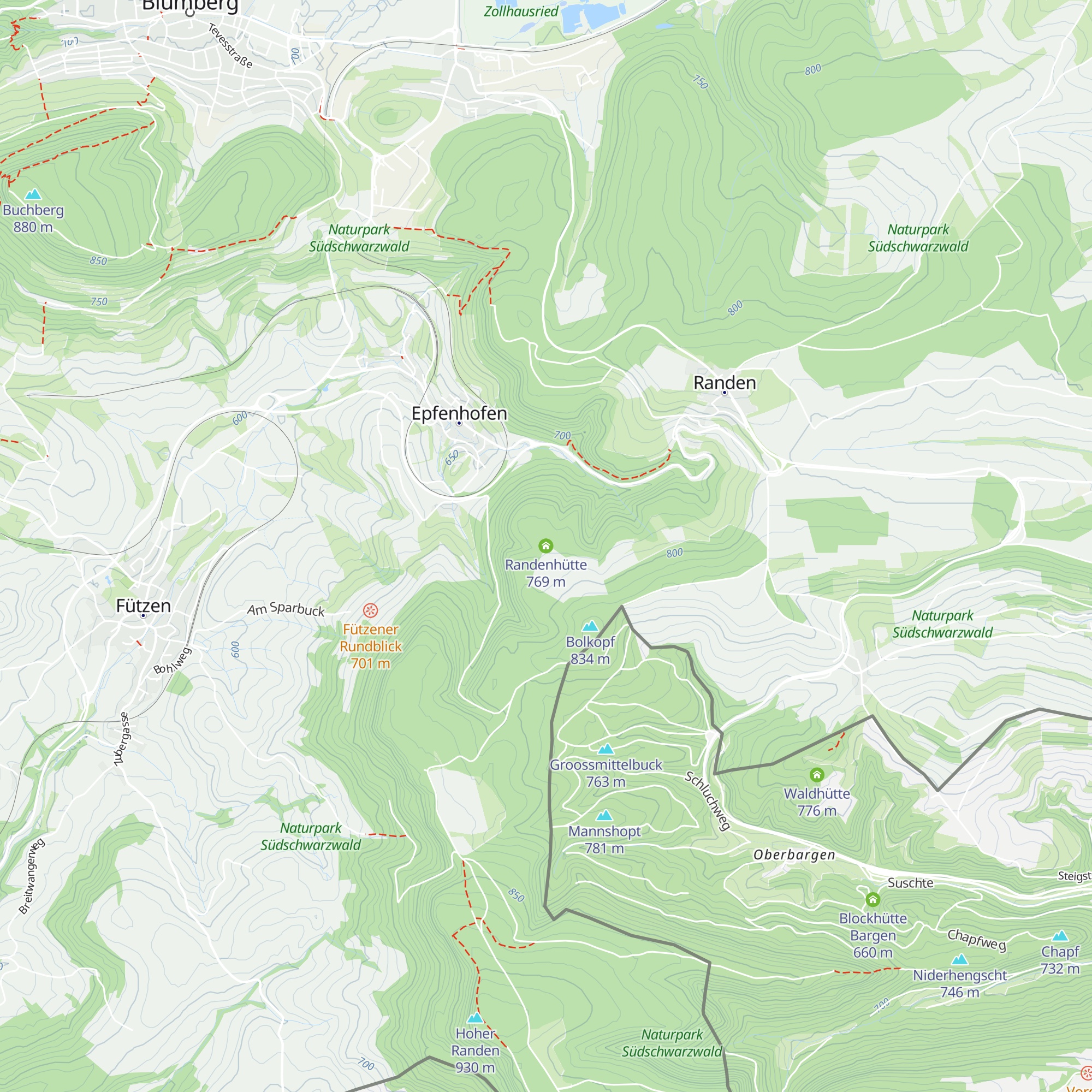 Randenhütte map