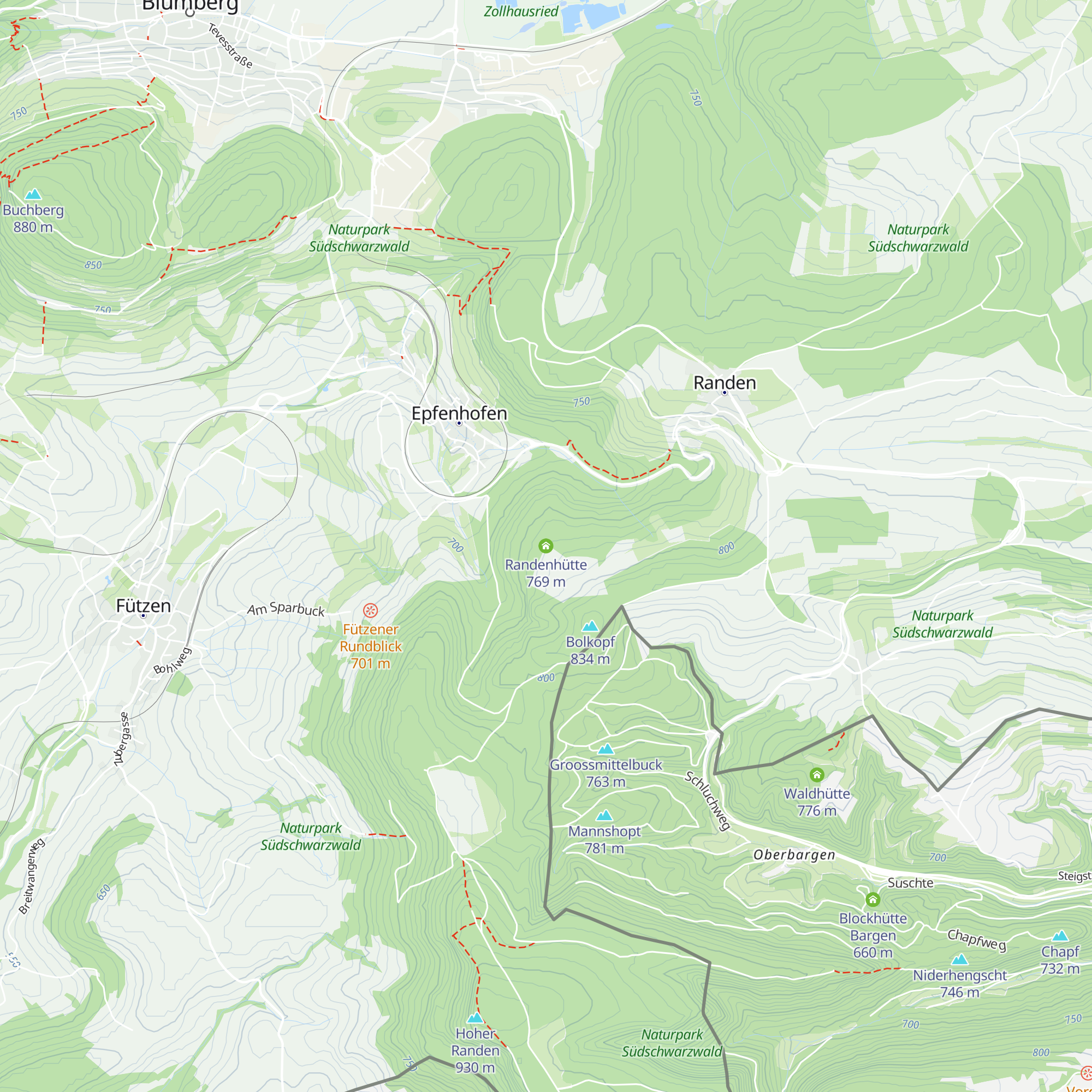 Randenhütte map