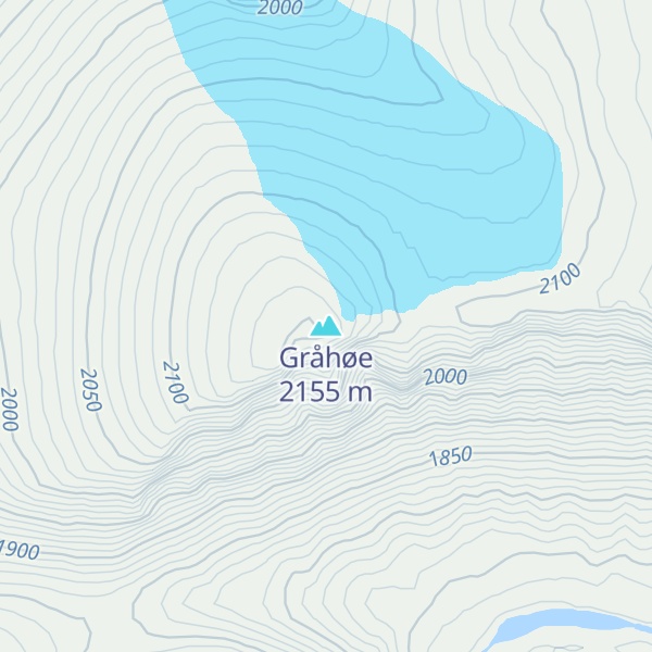 Map of Gråhøe