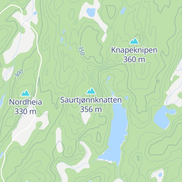 Map of Saurtjønnknatten