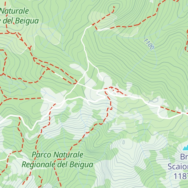 Map of Monte Beigua