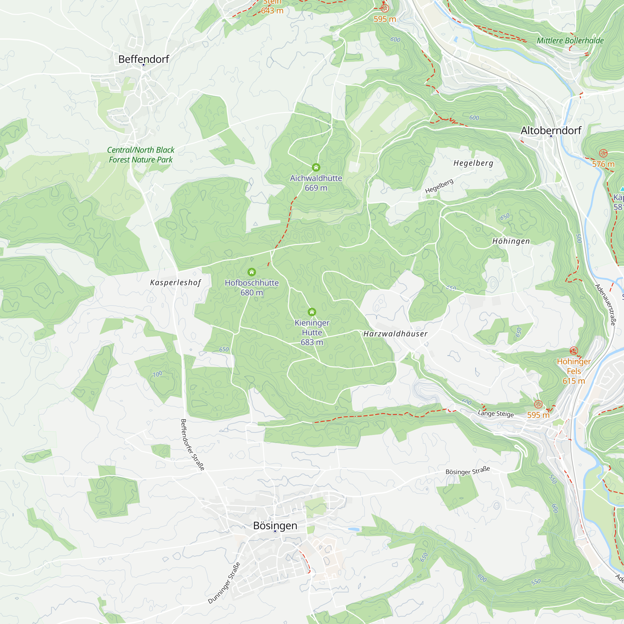 Kieninger Hütte map