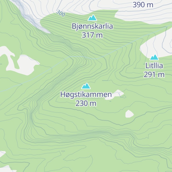 Map of Høgstikammen