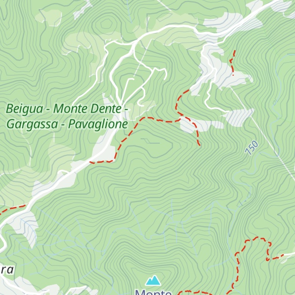 Map of Bric Buscarola