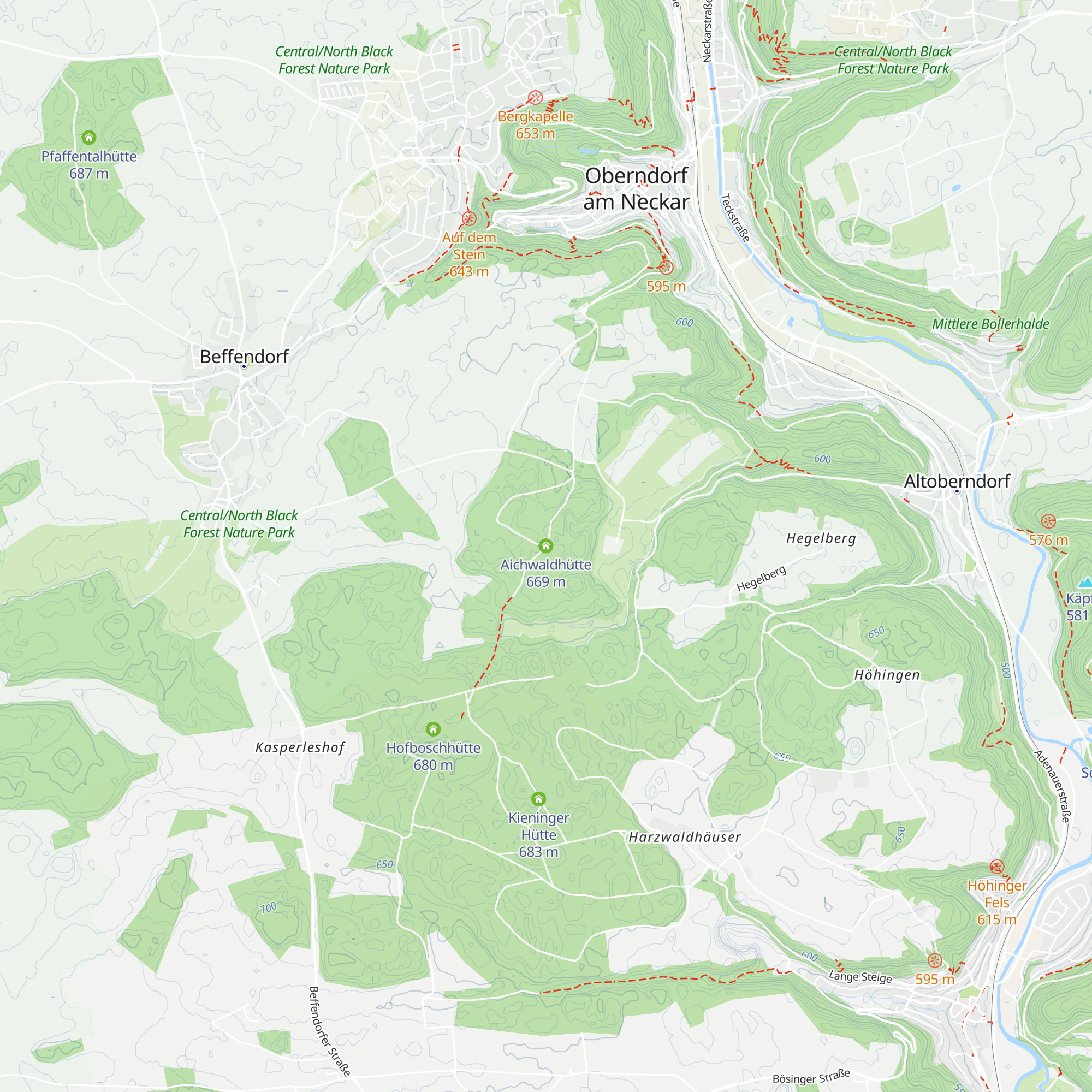 Aichwaldhütte map