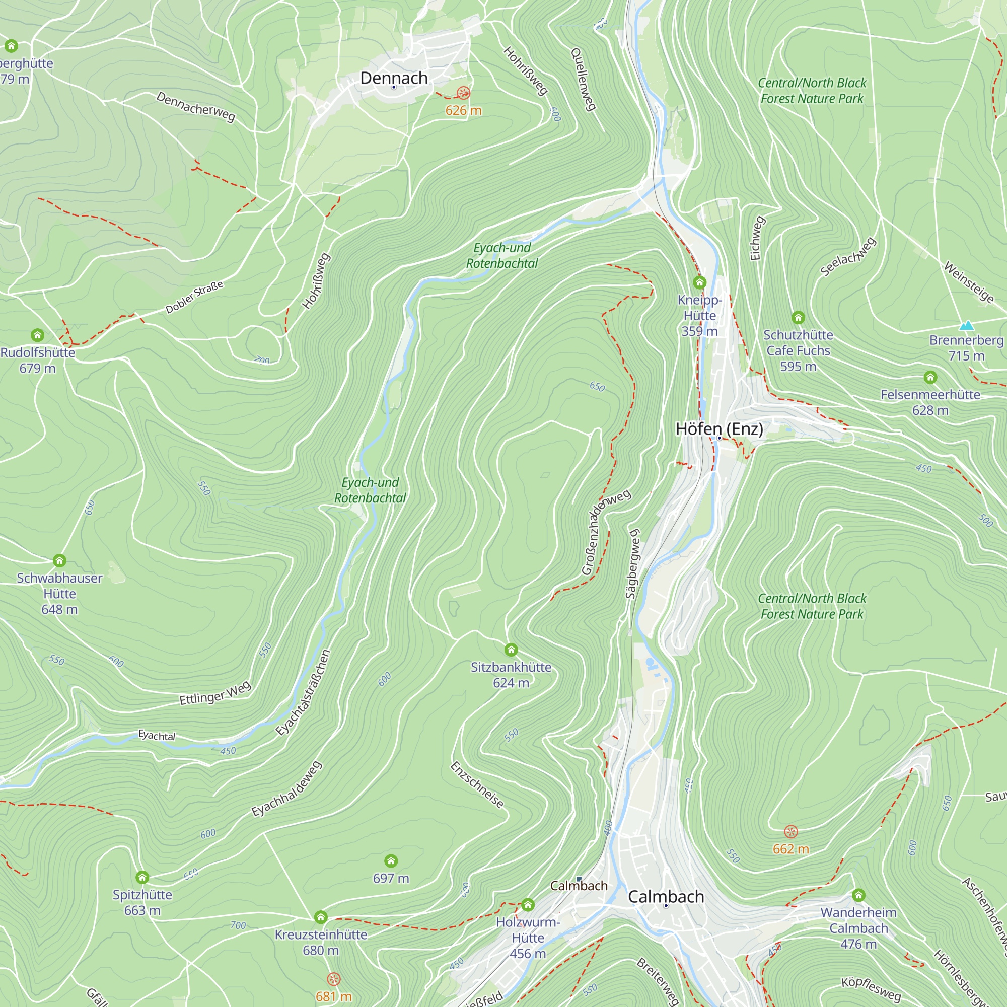 Brandhütte map
