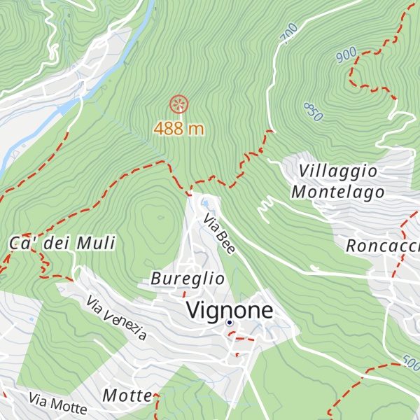 Map of La Curva di Vignone