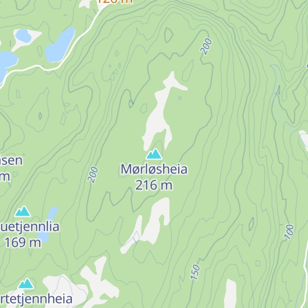 Map of Mørløsheia