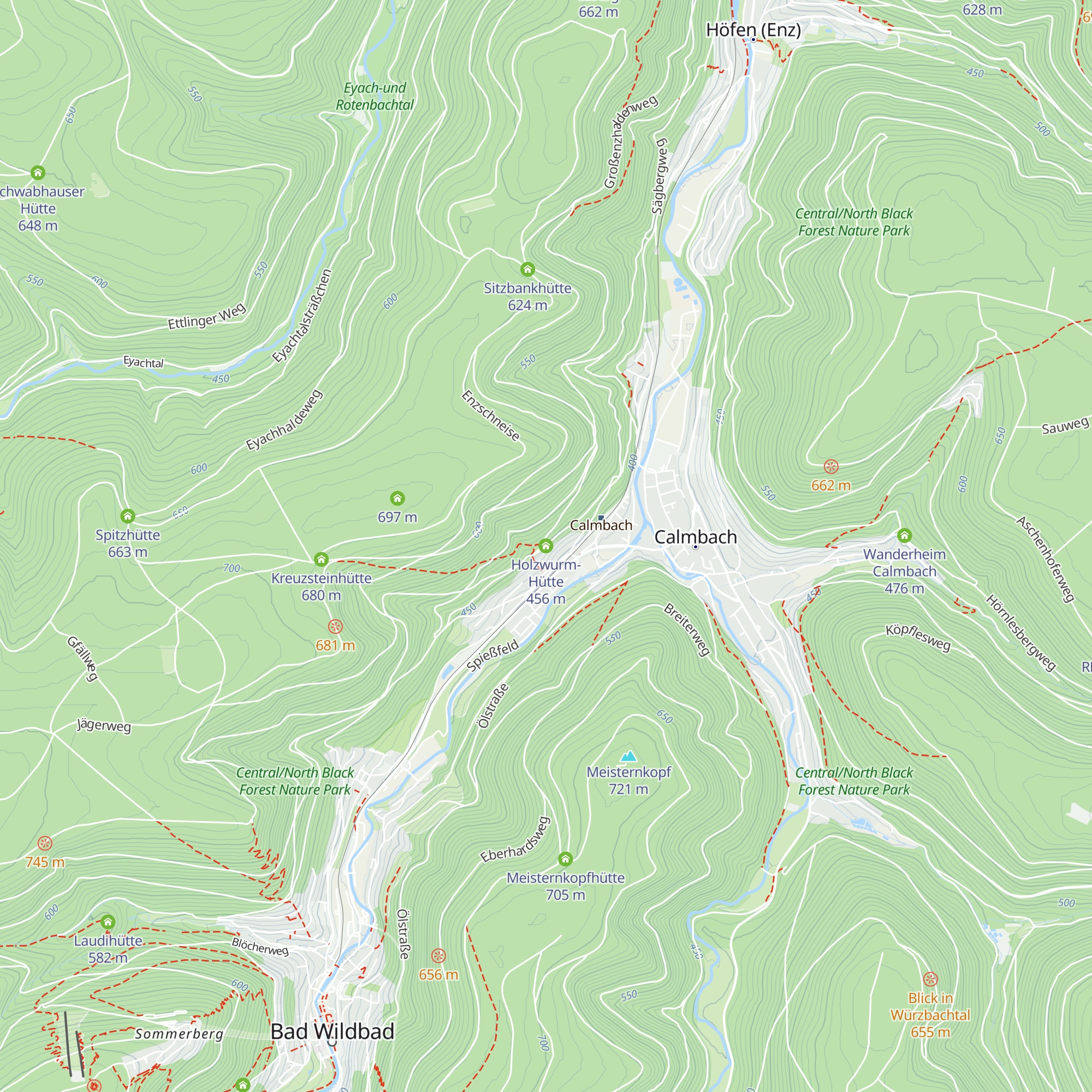 Holzwurm-Hütte map
