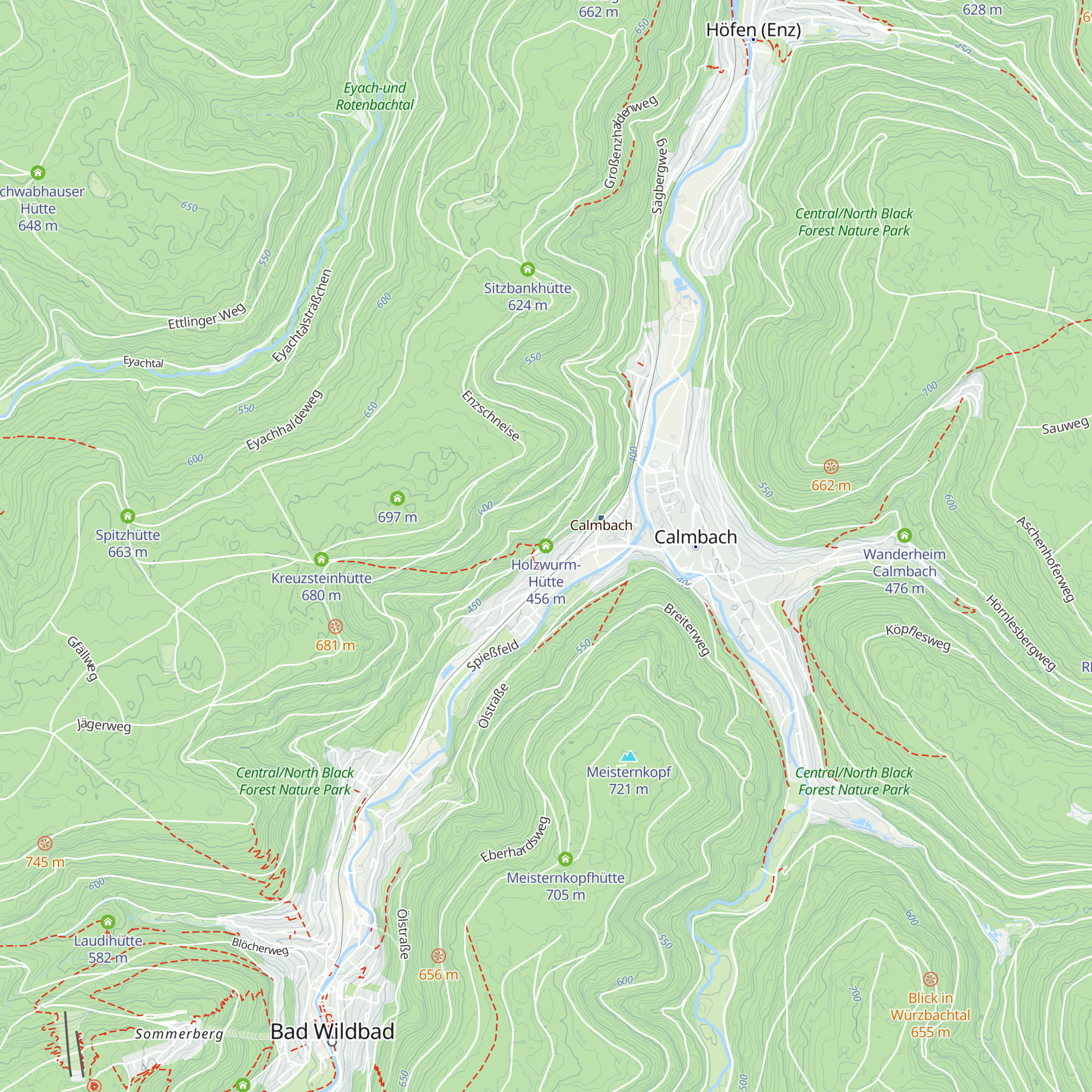Holzwurm-Hütte map