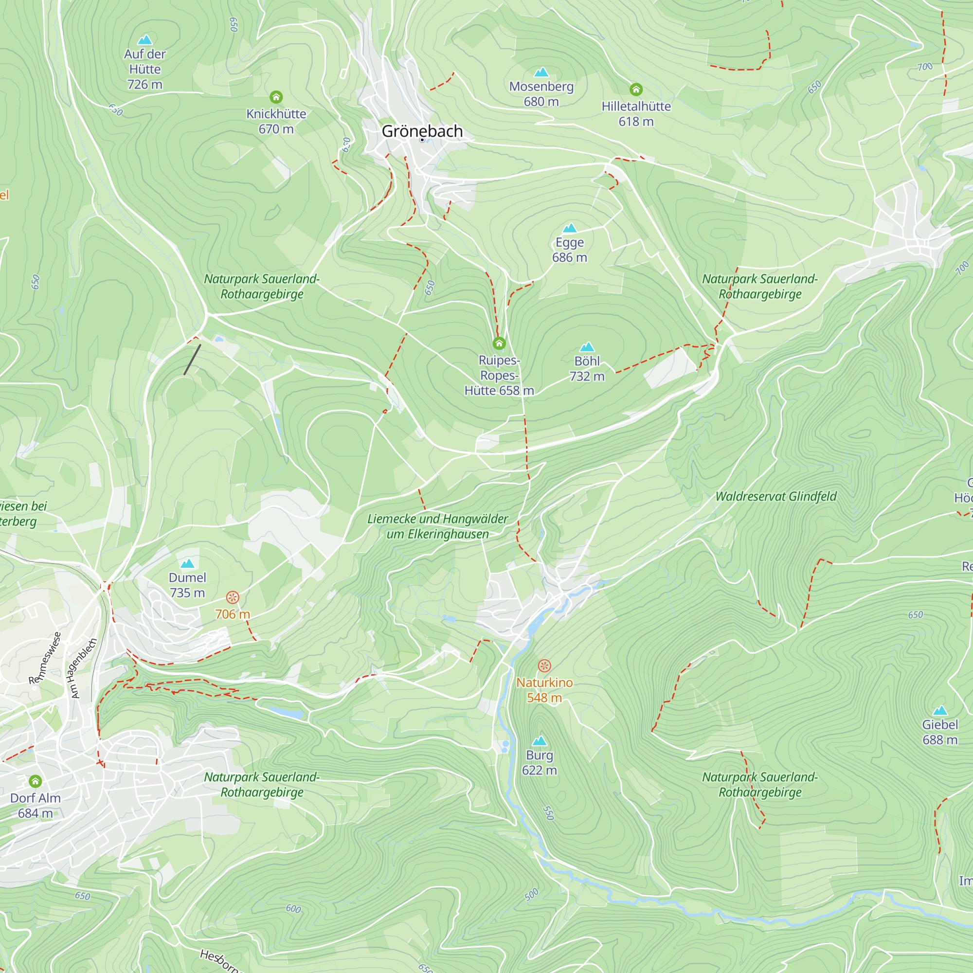 Waldhütte Elkeringhausen map