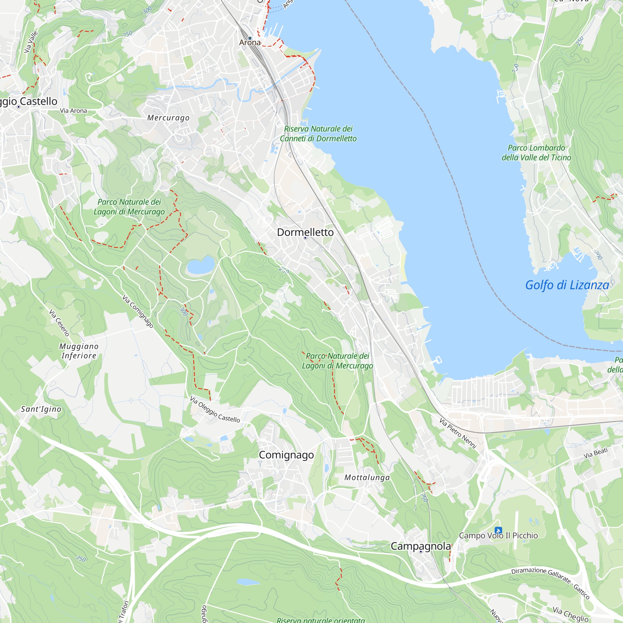 Villa Monti map