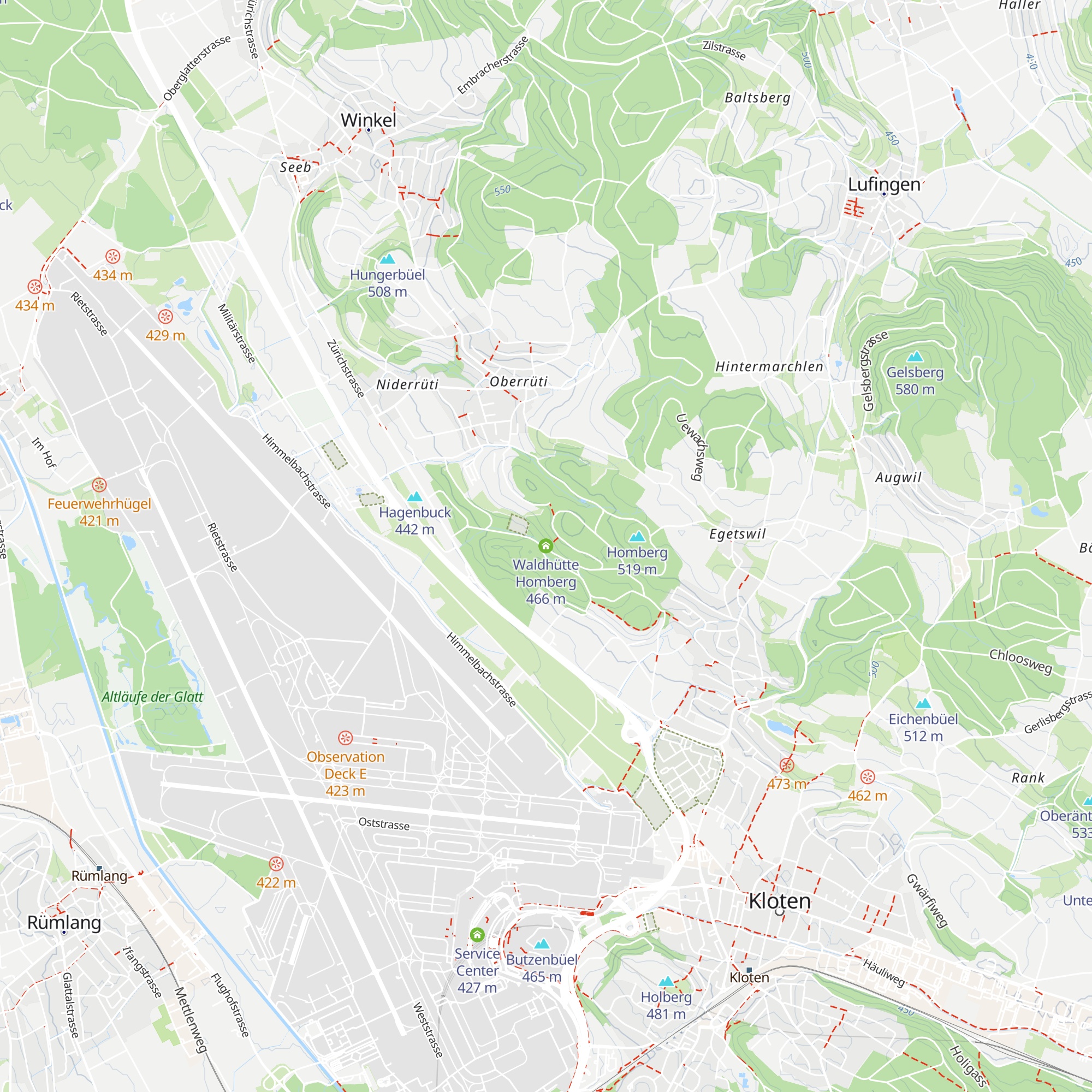 Waldhütte Homberg map