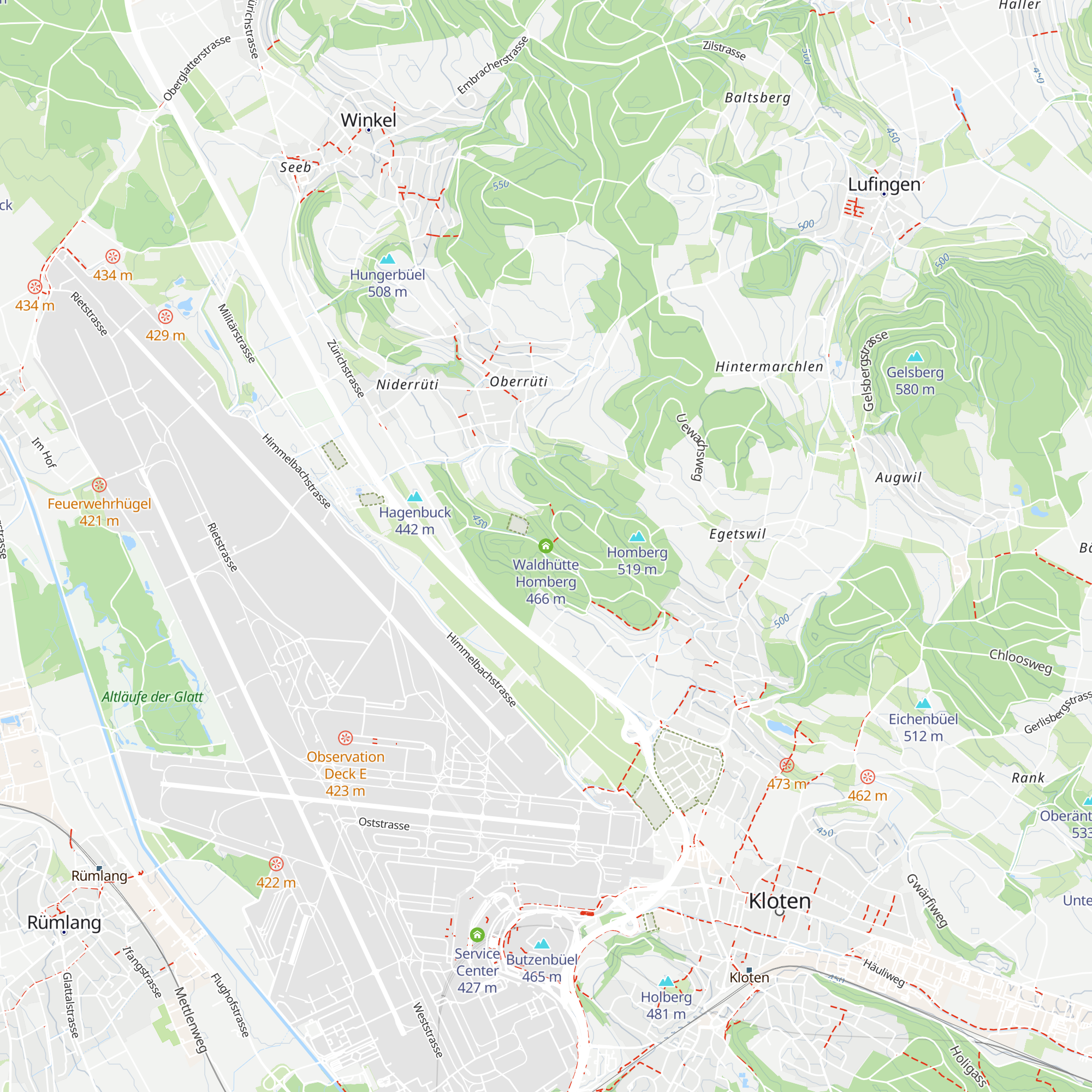 Waldhütte Homberg map
