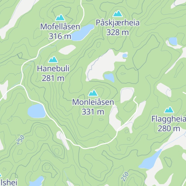 Map of Monleiåsen