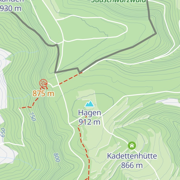 Map of Hagenhütte